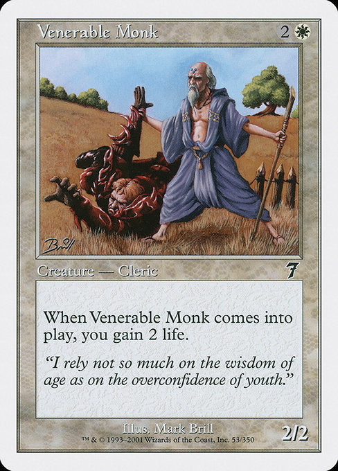 Venerable Monk [Seventh Edition] | Galactic Gamez