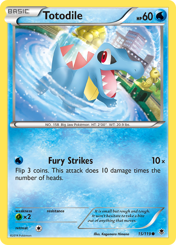 Totodile (15/119) [XY: Phantom Forces] | Galactic Gamez