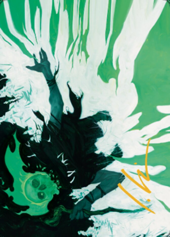 Bone Splinters Art Card (Gold-Stamped Signature) [Dominaria United Art Series] | Galactic Gamez