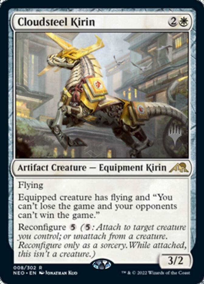 Cloudsteel Kirin (Promo Pack) [Kamigawa: Neon Dynasty Promos] | Galactic Gamez