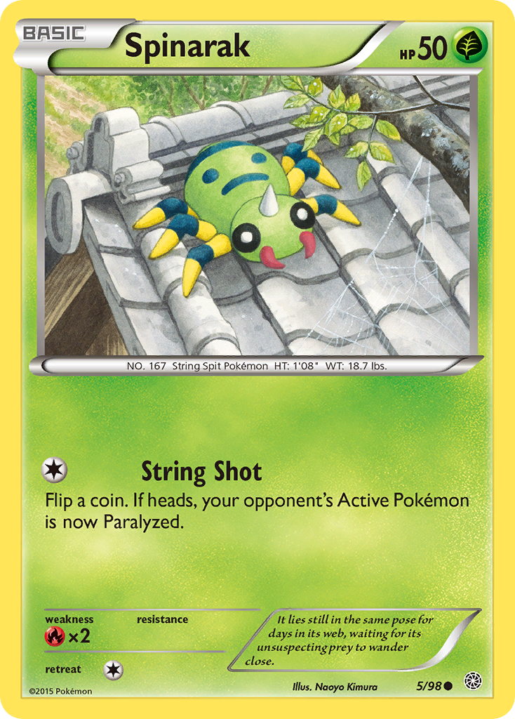 Spinarak (5/98) [XY: Ancient Origins] | Galactic Gamez