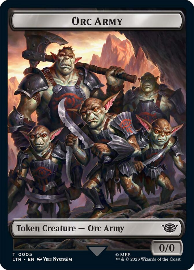 Orc Army Token (05) [The Lord of the Rings: Tales of Middle-Earth Tokens] | Galactic Gamez