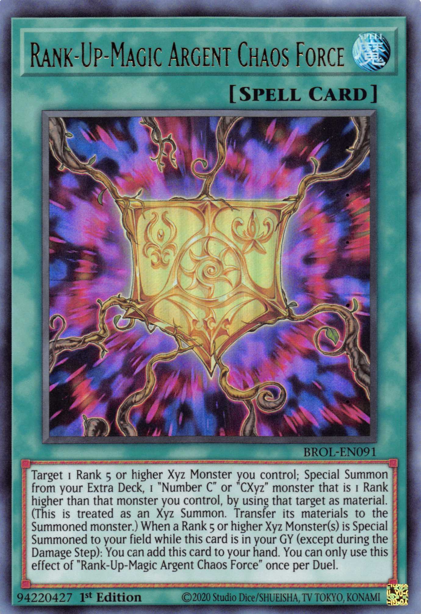 Rank-Up-Magic Argent Chaos Force [BROL-EN091] Ultra Rare | Galactic Gamez