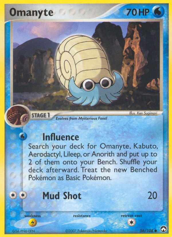 Omanyte (56/108) [EX: Power Keepers] | Galactic Gamez