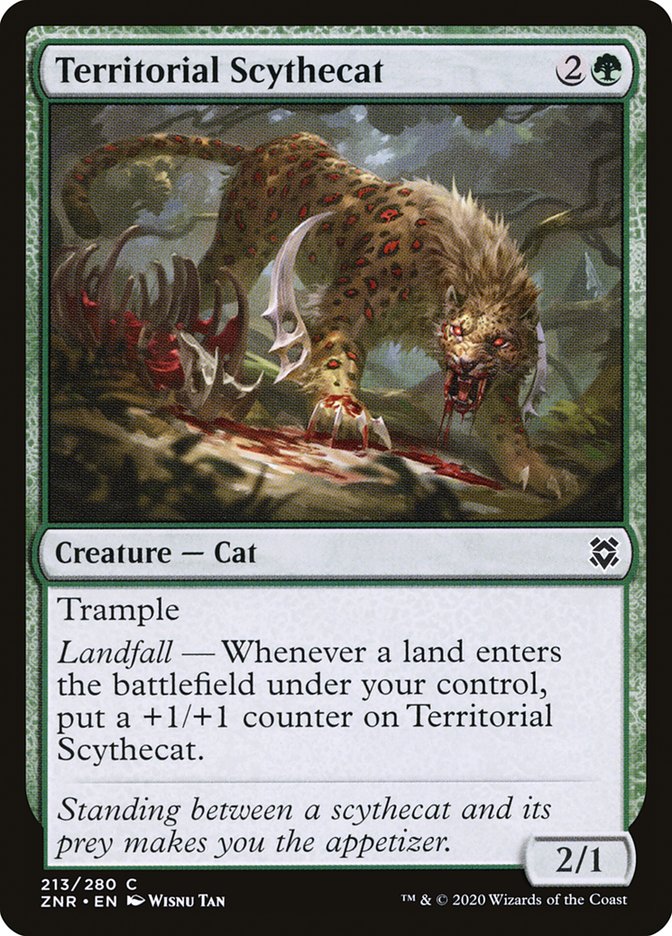 Territorial Scythecat [Zendikar Rising] | Galactic Gamez