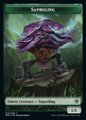 Saproling // Elemental Double-sided Token [Dominaria United Tokens] | Galactic Gamez