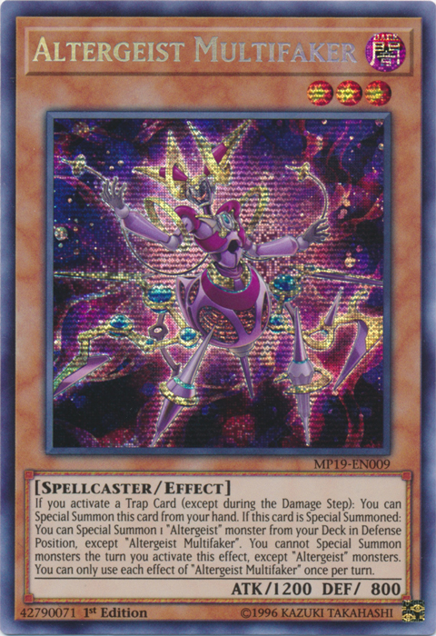 Altergeist Multifaker [MP19-EN009] Prismatic Secret Rare | Galactic Gamez