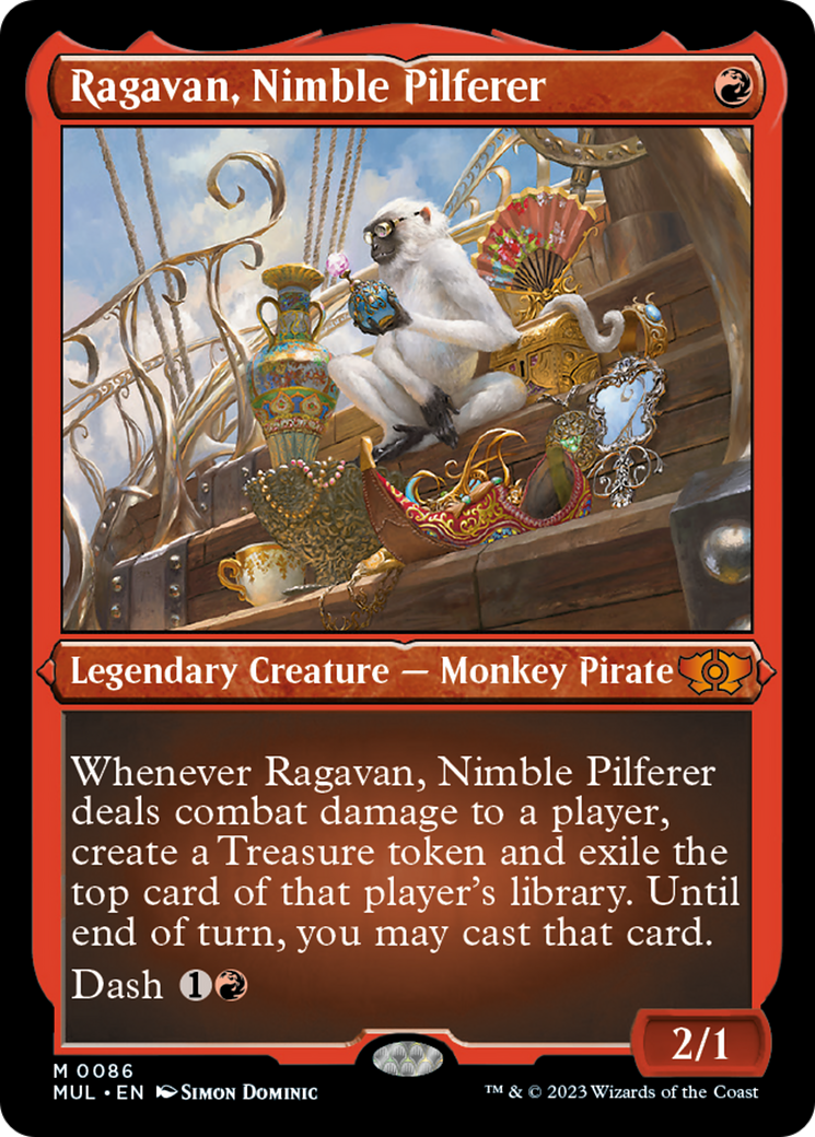 Ragavan, Nimble Pilferer (Foil Etched) [Multiverse Legends] | Galactic Gamez