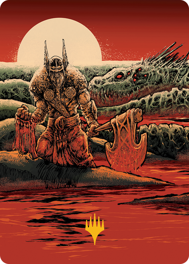 Fynn, the Fangbearer Art Card (Gold-Stamped Signature) [March of the Machine Art Series] | Galactic Gamez