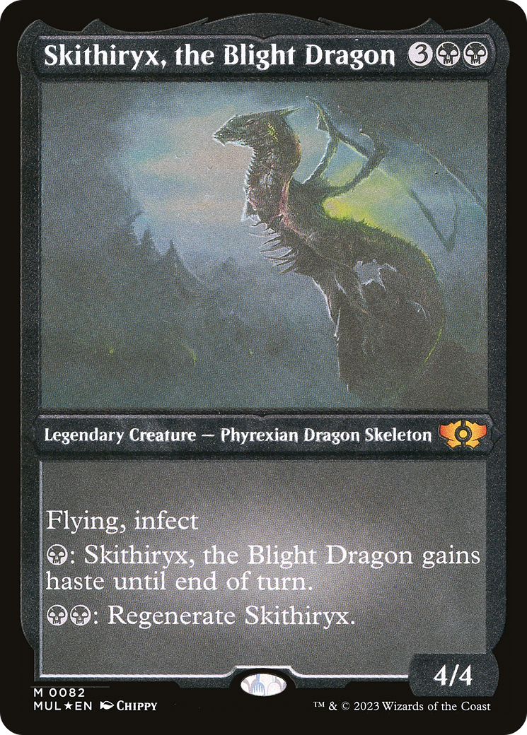 Skithiryx, the Blight Dragon (Foil Etched) [Multiverse Legends] | Galactic Gamez