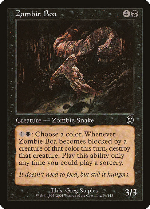 Zombie Boa [Apocalypse] | Galactic Gamez