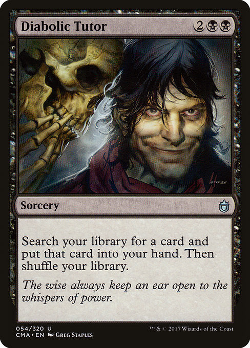 Diabolic Tutor [Commander Anthology] | Galactic Gamez
