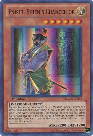 Enishi, Shien's Chancellor [LCGX-EN241] Super Rare | Galactic Gamez