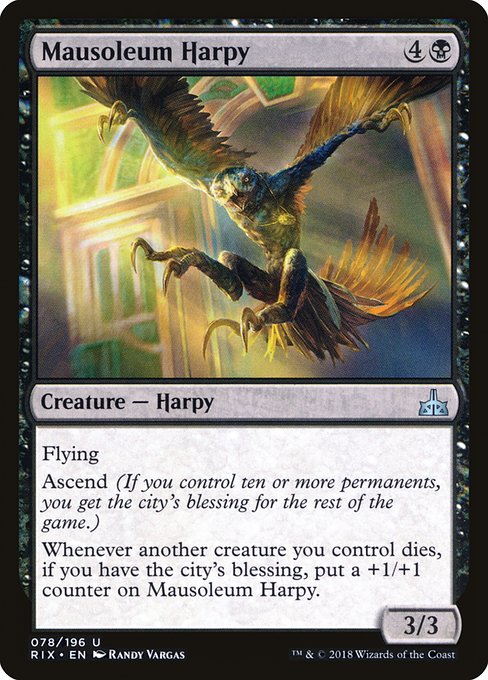 Mausoleum Harpy [Rivals of Ixalan] | Galactic Gamez