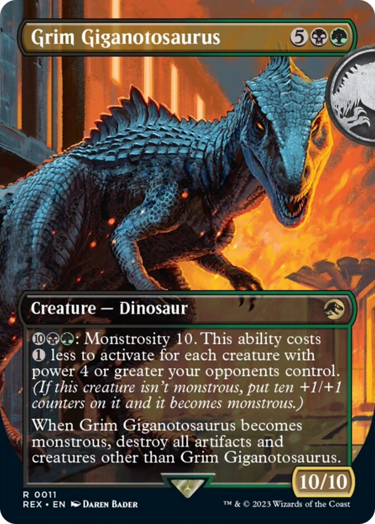 Grim Giganotosaurus (Borderless) [Jurassic World Collection] | Galactic Gamez