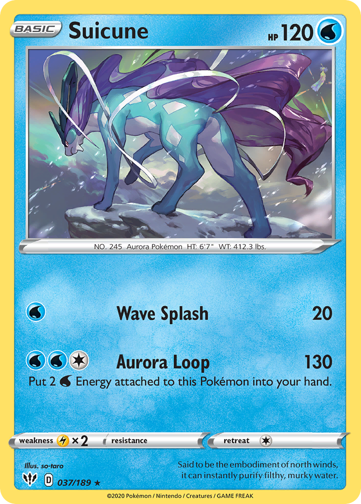 Suicune (037/189) [Sword & Shield: Darkness Ablaze] | Galactic Gamez