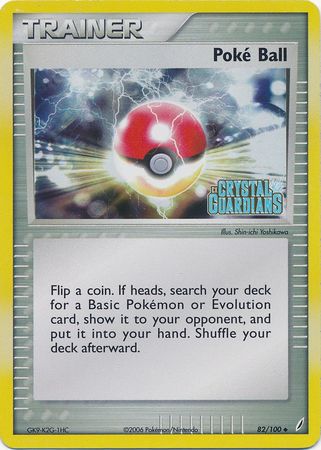 Poke Ball (82/100) (Stamped) [EX: Crystal Guardians] | Galactic Gamez