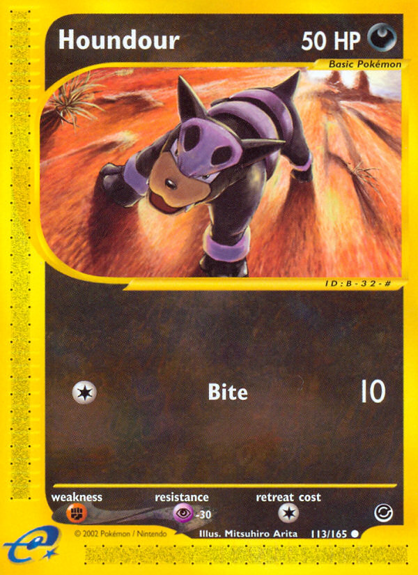 Houndour (113/165) [Expedition: Base Set] | Galactic Gamez