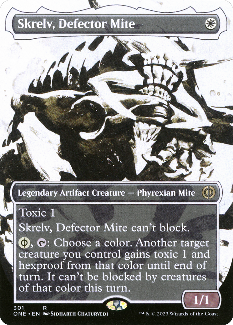 Skrelv, Defector Mite (Borderless Ichor) [Phyrexia: All Will Be One] | Galactic Gamez