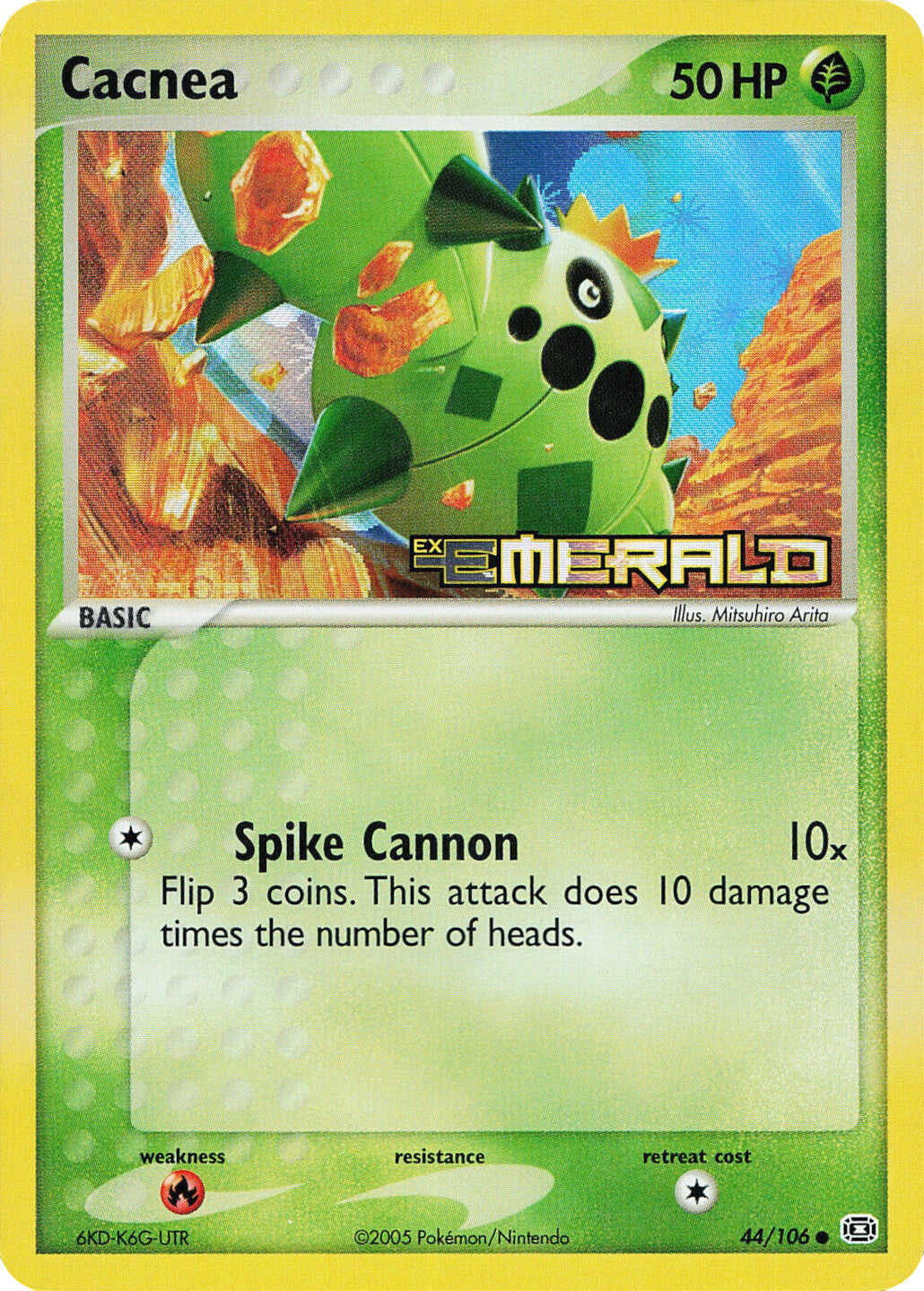 Cacnea (44/106) (Stamped) [EX: Emerald] | Galactic Gamez