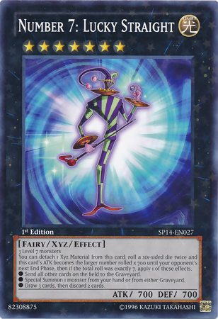 Number 7: Lucky Straight [SP14-EN027] Starfoil Rare | Galactic Gamez