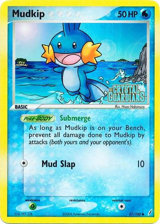 Mudkip (57/100) (Stamped) [EX: Crystal Guardians] | Galactic Gamez