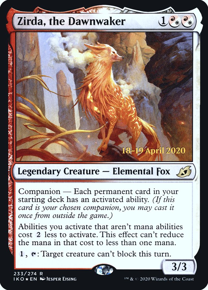 Zirda, the Dawnwaker  [Ikoria: Lair of Behemoths Prerelease Promos] | Galactic Gamez