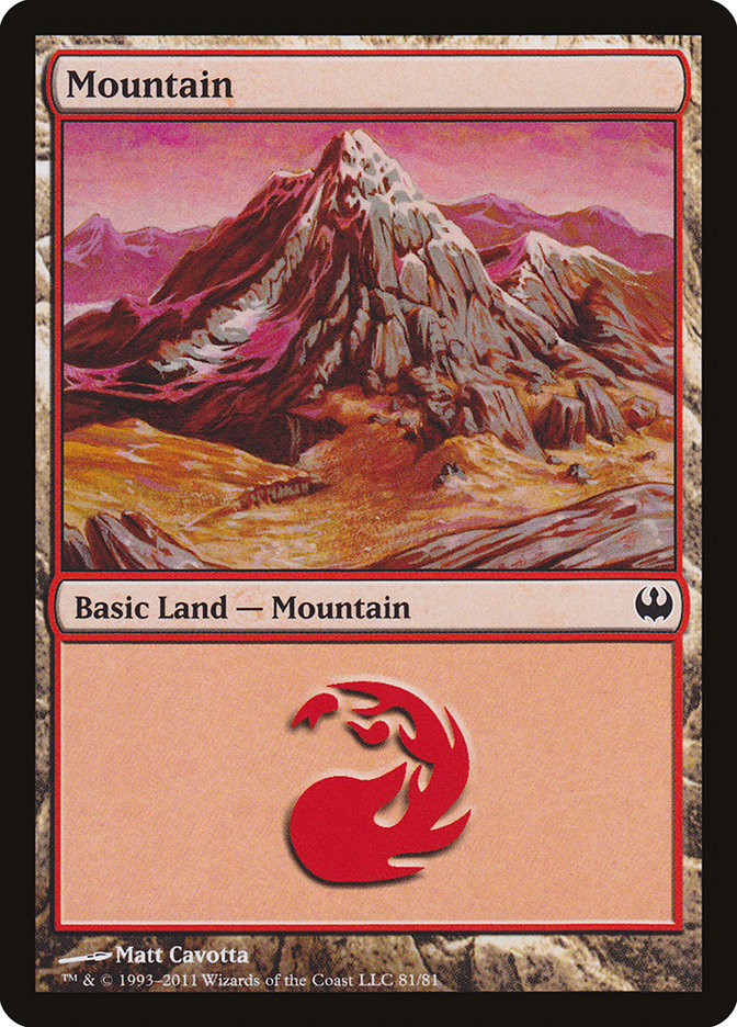 Mountain (81) [Duel Decks: Knights vs. Dragons] | Galactic Gamez