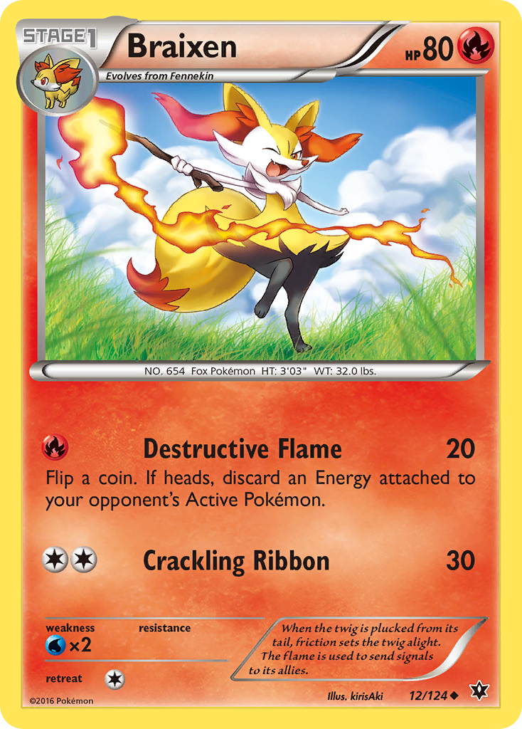 Braixen (12/124) [XY: Fates Collide] | Galactic Gamez