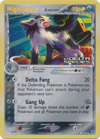 Mightyena (24/113) (Delta Species) (Stamped) [EX: Delta Species] | Galactic Gamez