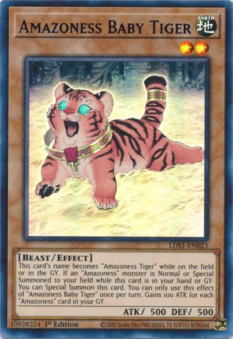 Amazoness Baby Tiger (Blue) [LDS1-EN023] Ultra Rare | Galactic Gamez