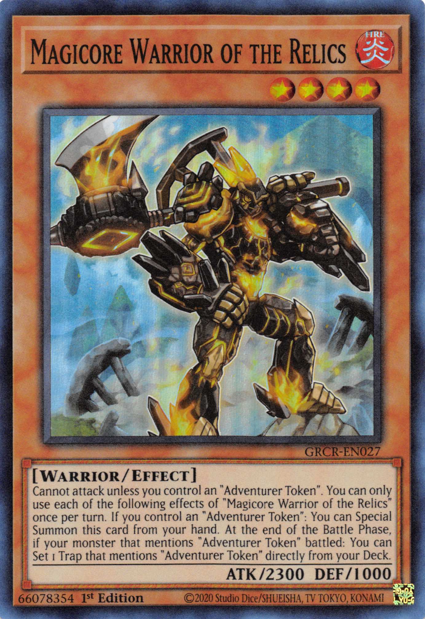 Magicore Warrior of the Relics [GRCR-EN027] Super Rare | Galactic Gamez