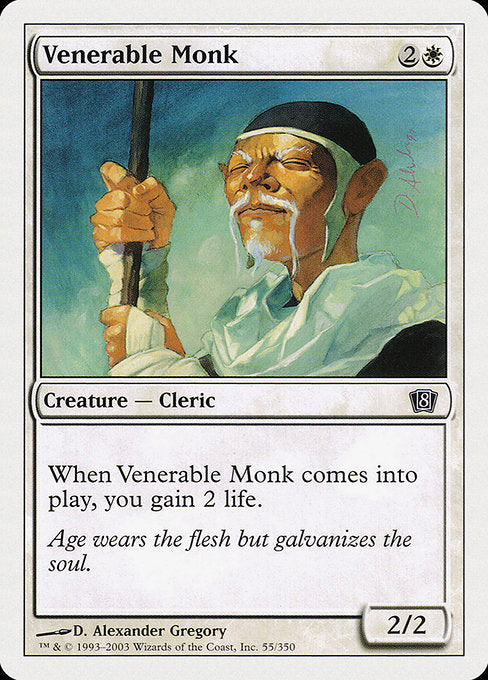 Venerable Monk [Eighth Edition] | Galactic Gamez