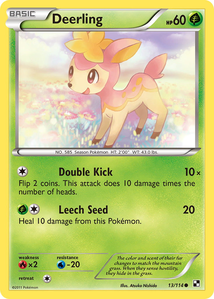 Deerling (13/114) [Black & White: Base Set] | Galactic Gamez