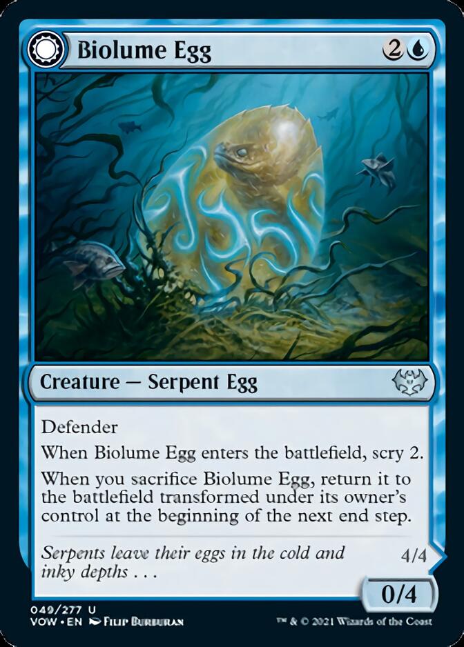 Biolume Egg // Biolume Serpent [Innistrad: Crimson Vow] | Galactic Gamez