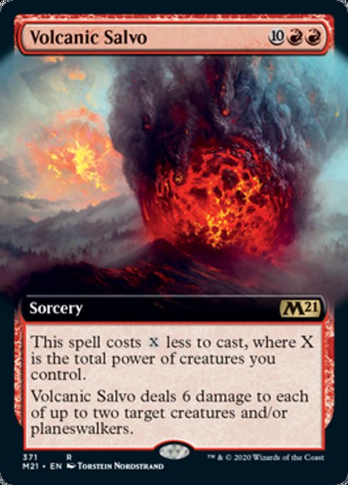 Volcanic Salvo (Extended Art) [Core Set 2021] | Galactic Gamez