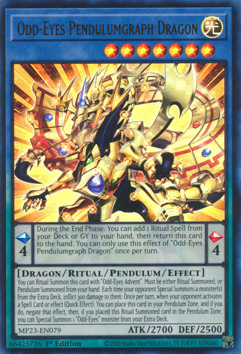 Odd-Eyes Pendulumgraph Dragon [MP23-EN079] Ultra Rare | Galactic Gamez