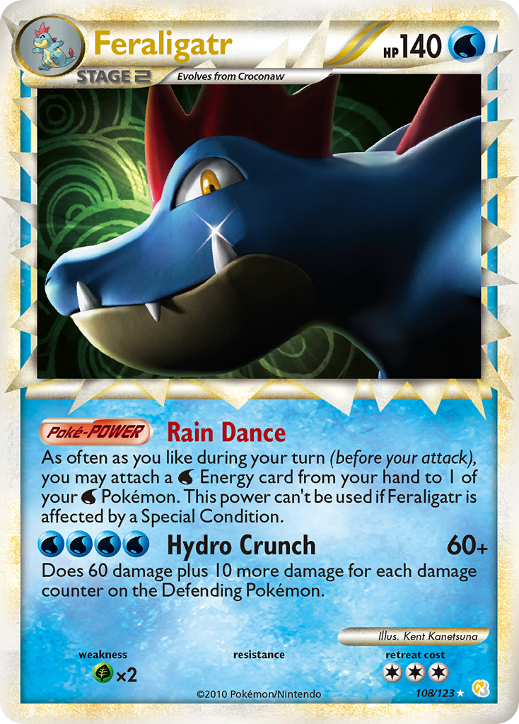 Feraligatr (108/123) [HeartGold & SoulSilver: Base Set] | Galactic Gamez