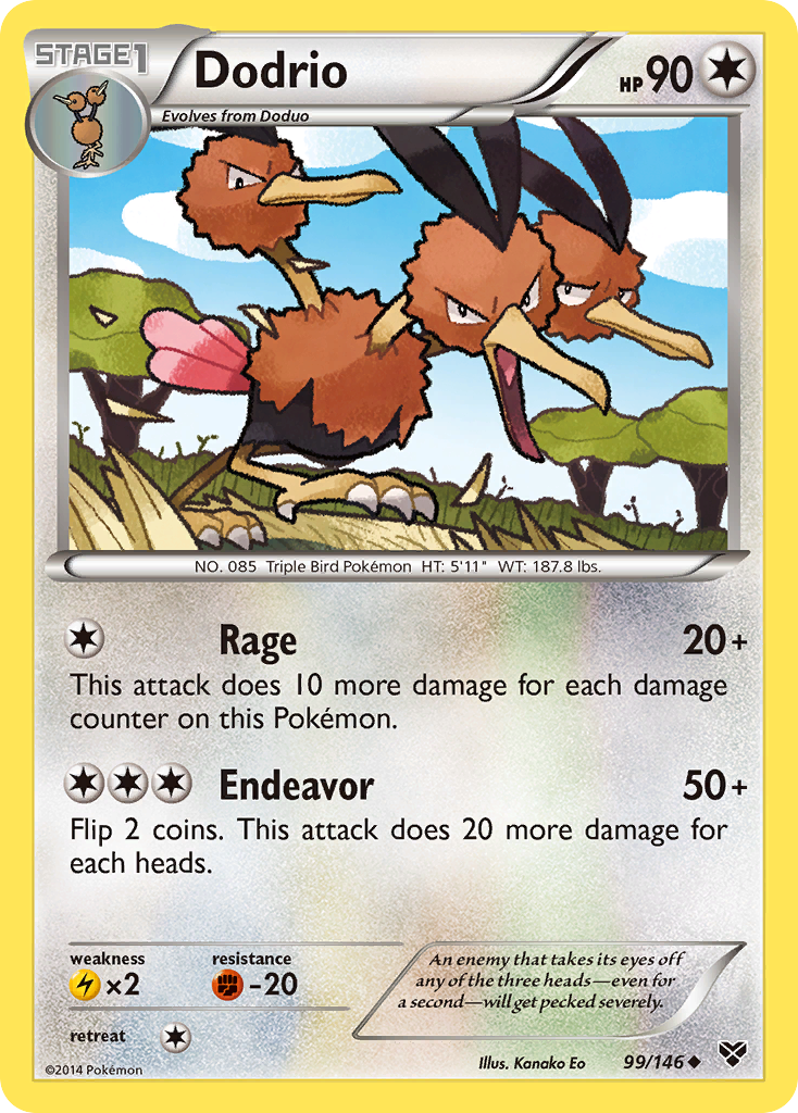 Dodrio (99/146) [XY: Base Set] | Galactic Gamez