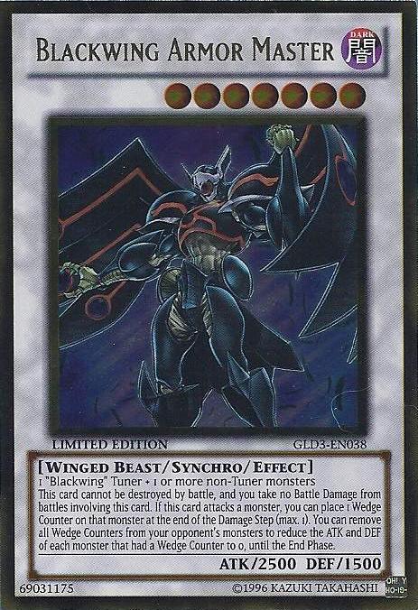 Blackwing Armor Master [GLD3-EN038] Gold Rare | Galactic Gamez