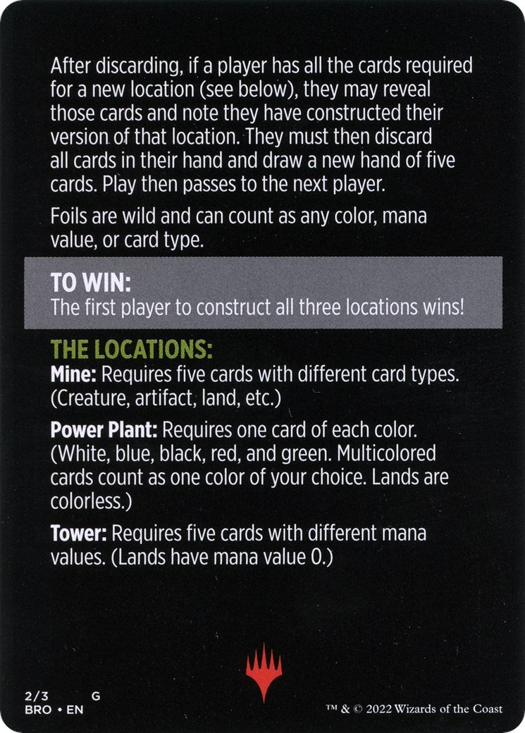 Urza's Blueprints (Magic Minigame) [The Brothers' War Minigame] | Galactic Gamez