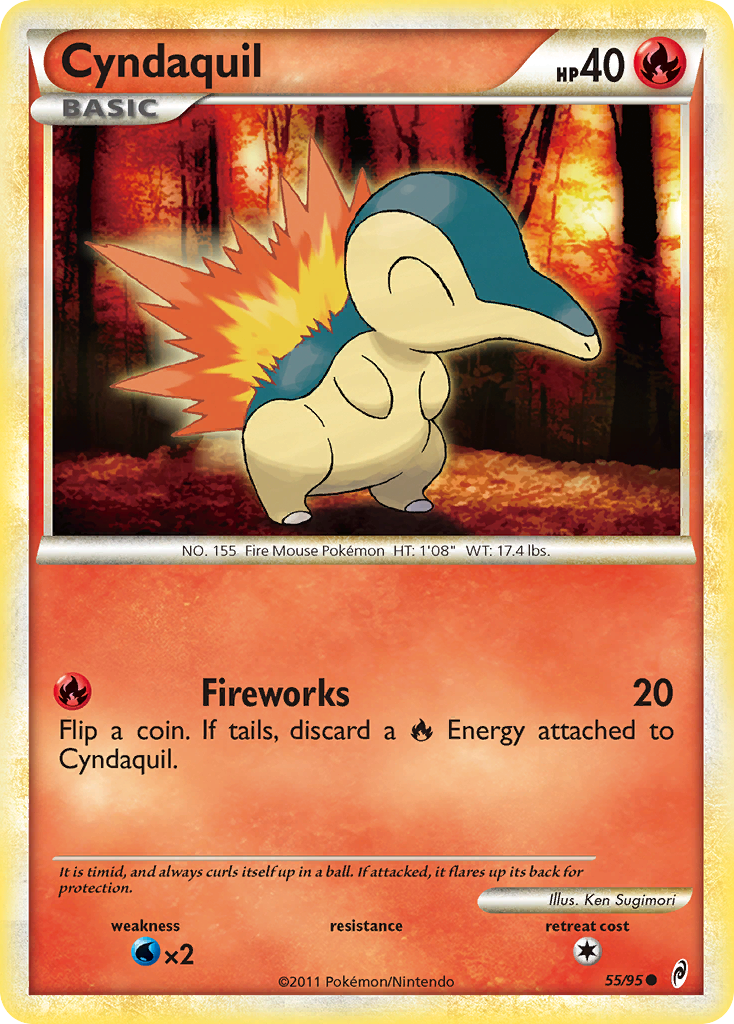 Cyndaquil (55/95) [HeartGold & SoulSilver: Call of Legends] | Galactic Gamez