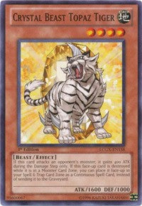 Crystal Beast Topaz Tiger [LCGX-EN158] Common | Galactic Gamez