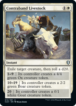 Contraband Livestock [Commander Legends: Battle for Baldur's Gate] | Galactic Gamez
