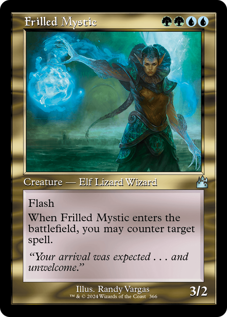 Frilled Mystic (Retro Frame) [Ravnica Remastered] | Galactic Gamez