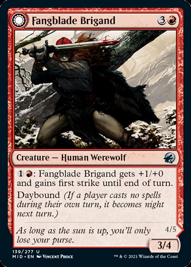 Fangblade Brigand // Fangblade Eviscerator [Innistrad: Midnight Hunt] | Galactic Gamez