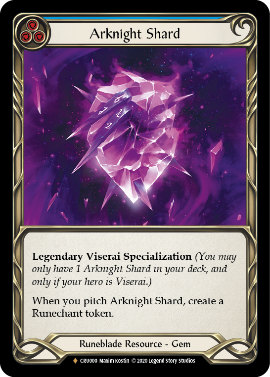 Arknight Shard [CRU000] 1st Edition Cold Foil | Galactic Gamez