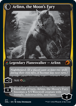 Arlinn, the Pack's Hope // Arlinn, the Moon's Fury [Innistrad: Double Feature] | Galactic Gamez