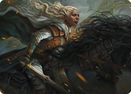 Eowyn, Fearless Knight Art Card [The Lord of the Rings: Tales of Middle-earth Art Series] | Galactic Gamez