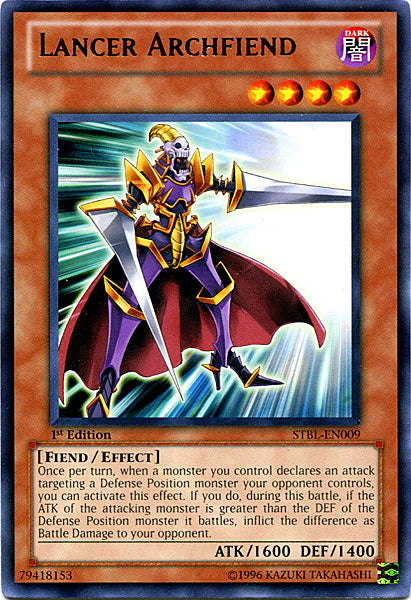 Lancer Archfiend [STBL-EN009] Rare | Galactic Gamez